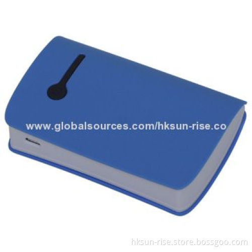 5,200mAh Power Bank with Bi-color Injection Mold, Li-polymer Battery, Dual USB Output